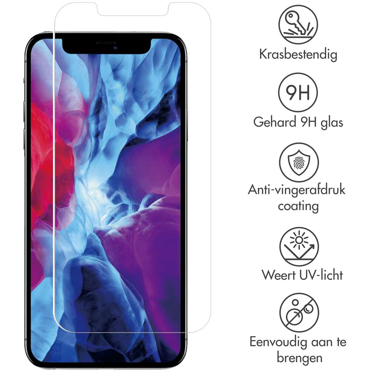Selencia Gehard Glas Screenprotector Apple iPhone 12 Pro Max - Afbeelding 2