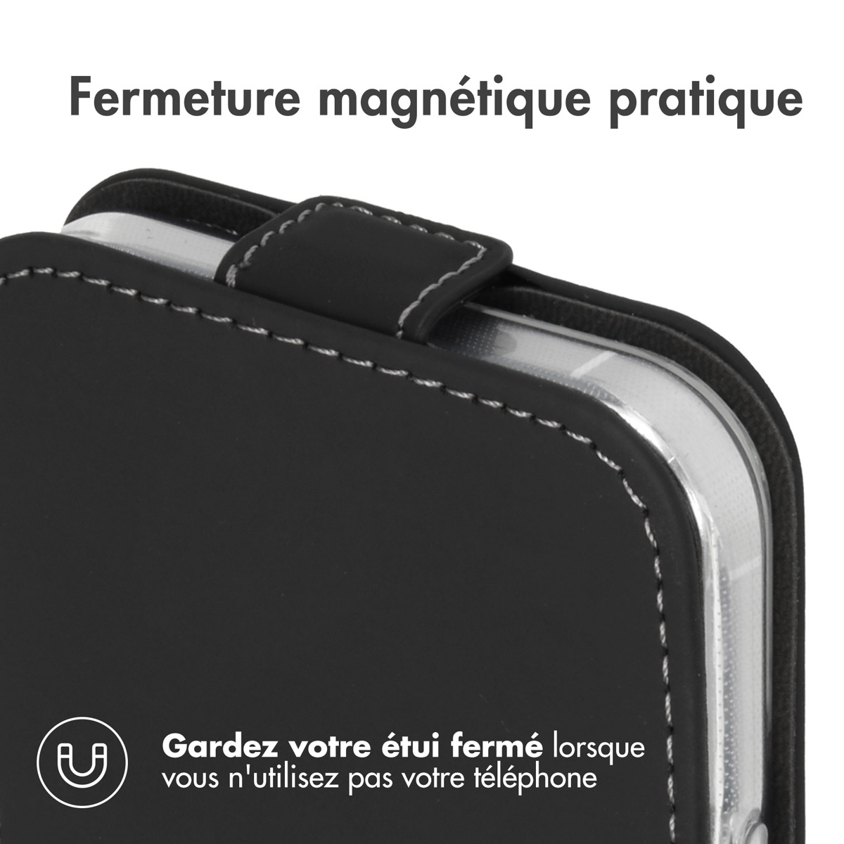 Accezz Flipcase Apple iPhone 12 (Pro) - Zwart - Afbeelding 5