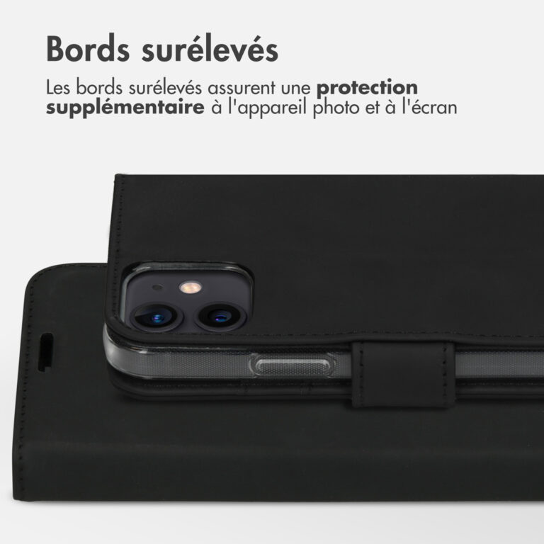Accezz Wallet Softcase Bookcase Apple iPhone 12 (Pro) - Zwart - Afbeelding 7