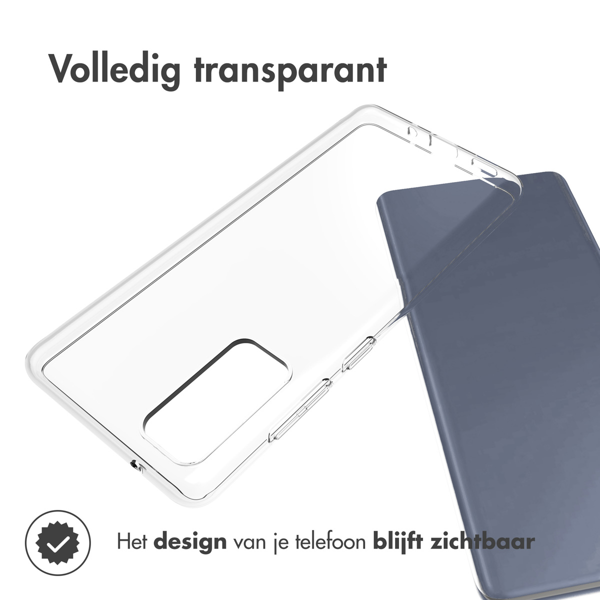Accezz Clear Backcover Samsung Galaxy S20 FE - Transparant - Afbeelding 4