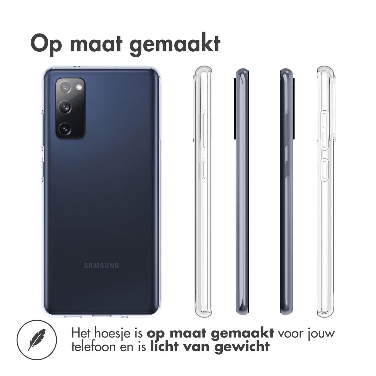 Accezz Clear Backcover Samsung Galaxy S20 FE - Transparant - Afbeelding 10