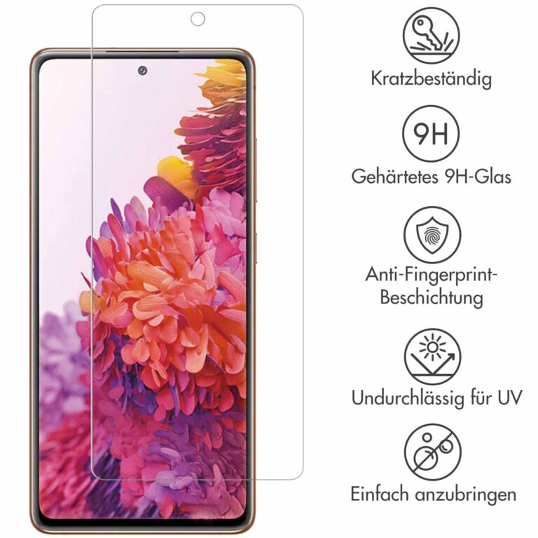 Selencia Gehard Glas Screenprotector Samsung Galaxy S20 FE - Afbeelding 4