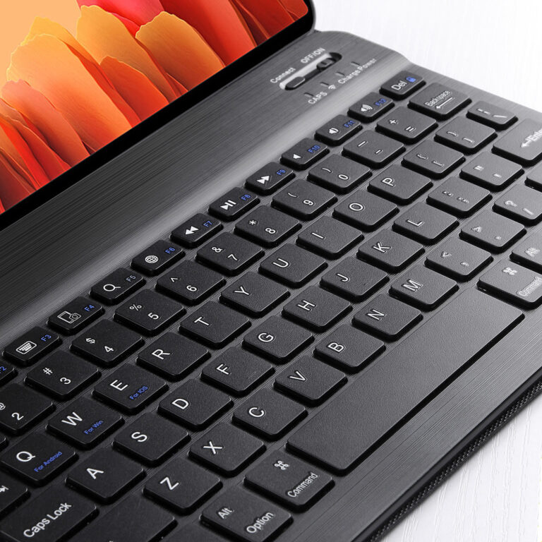 Accezz QWERTY Bluetooth Keyboard Bookcase Samsung Galaxy Tab A7 - Afbeelding 9