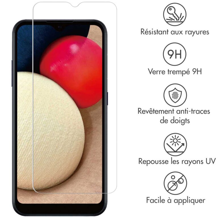 Selencia Gehard Glas Screenprotector Samsung Galaxy A02s / A03(s) - Afbeelding 3