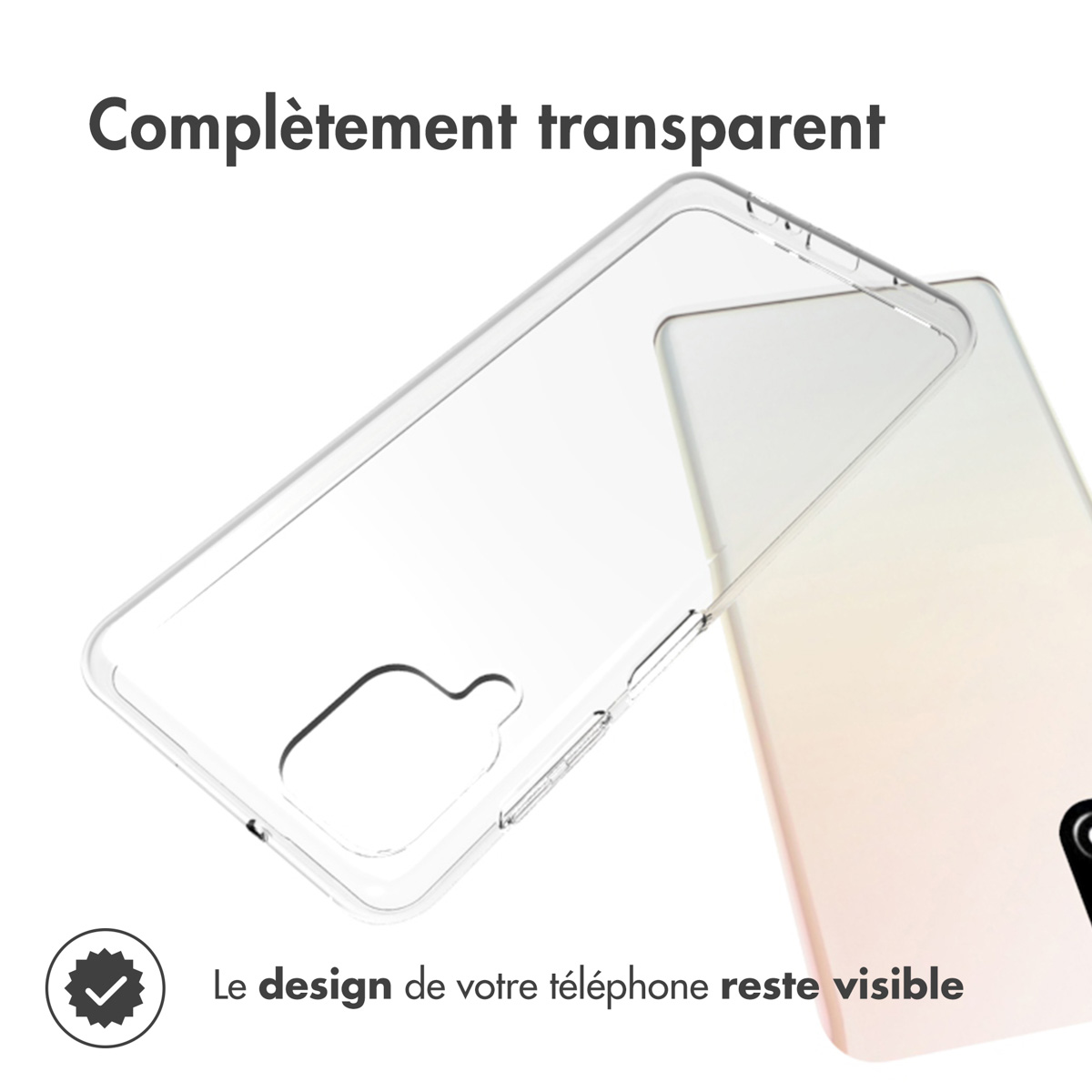 Accezz Clear Backcover Samsung Galaxy A12 - Transparant - Afbeelding 3