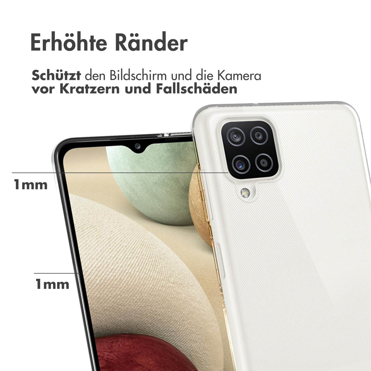 Accezz Clear Backcover Samsung Galaxy A12 - Transparant - Afbeelding 5