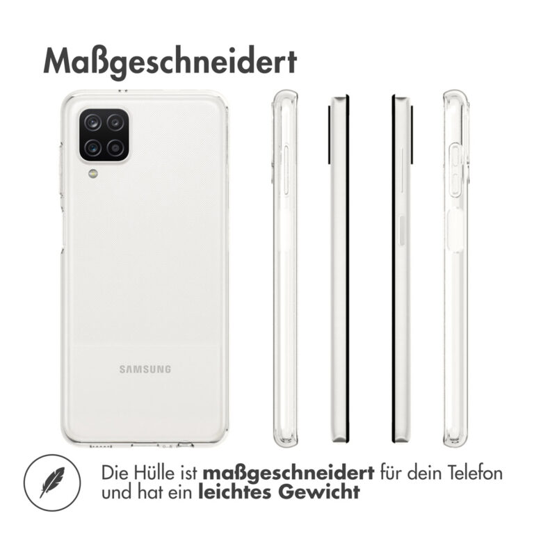Accezz Clear Backcover Samsung Galaxy A12 - Transparant - Afbeelding 8