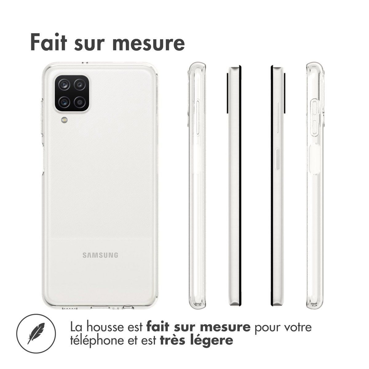 Accezz Clear Backcover Samsung Galaxy A12 - Transparant - Afbeelding 9