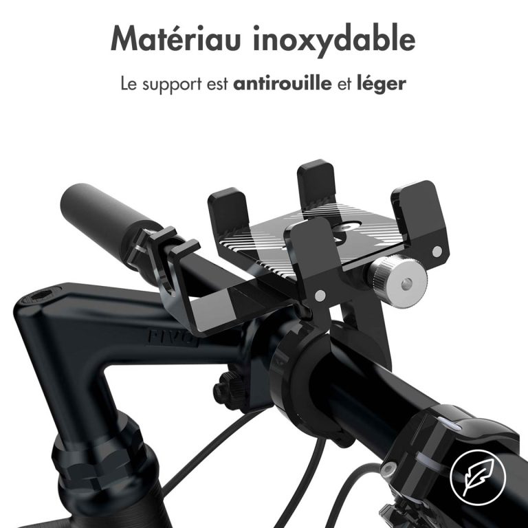 Accezz Telefoonhouder fiets - Verstelbaar - Universeel - Aluminium - Zwart - Afbeelding 10