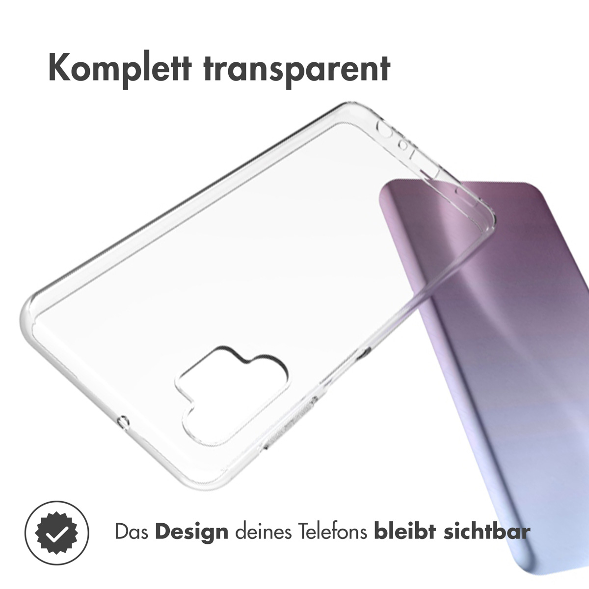 Accezz Clear Backcover Samsung Galaxy A32 (5G) - Transparant - Afbeelding 2