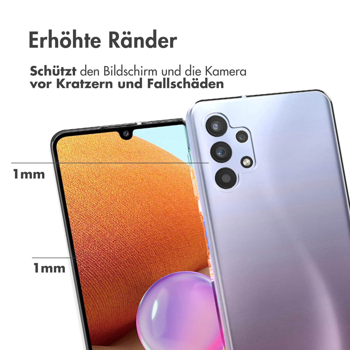 Accezz Clear Backcover Samsung Galaxy A32 (5G) - Transparant - Afbeelding 5