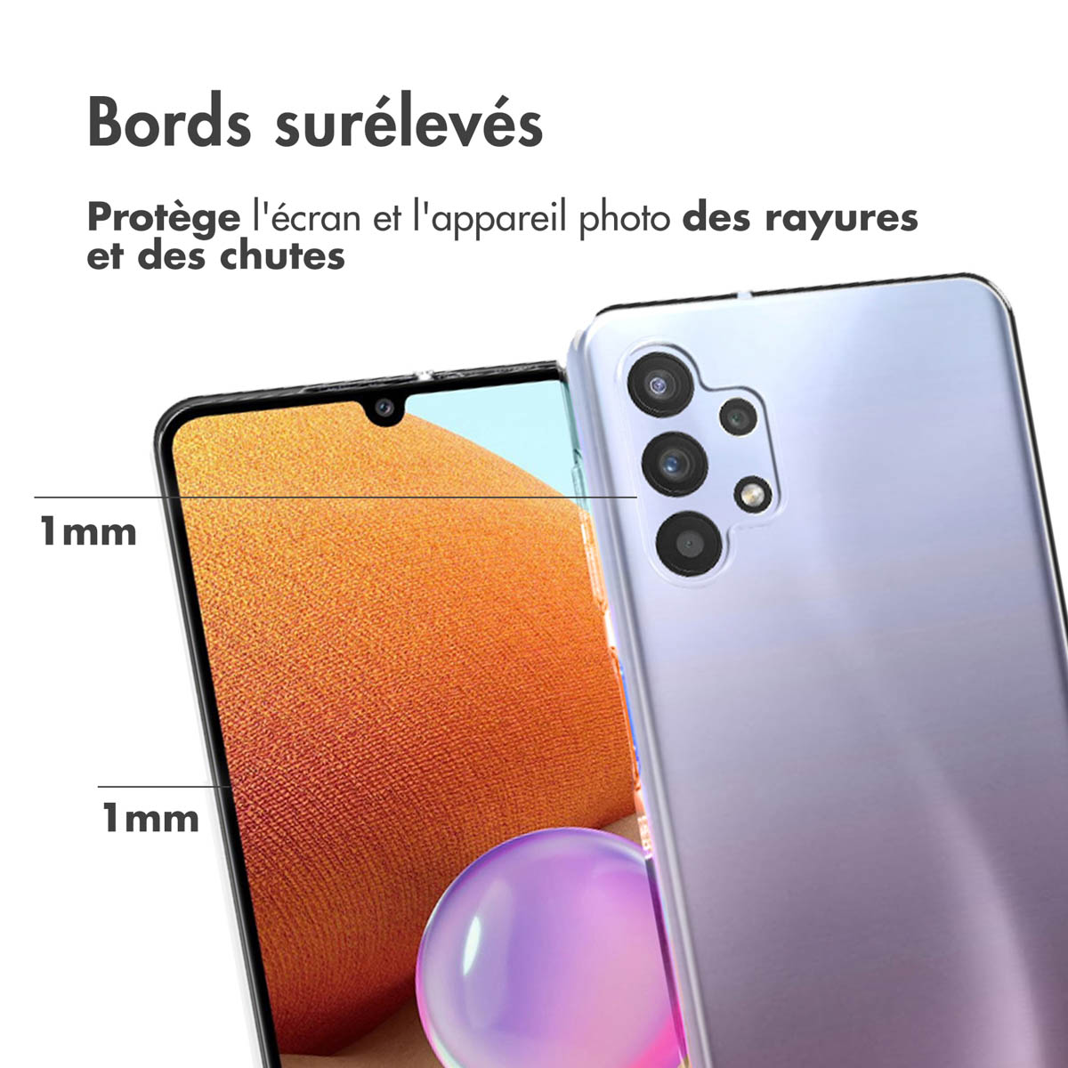 Accezz Clear Backcover Samsung Galaxy A32 (5G) - Transparant - Afbeelding 6