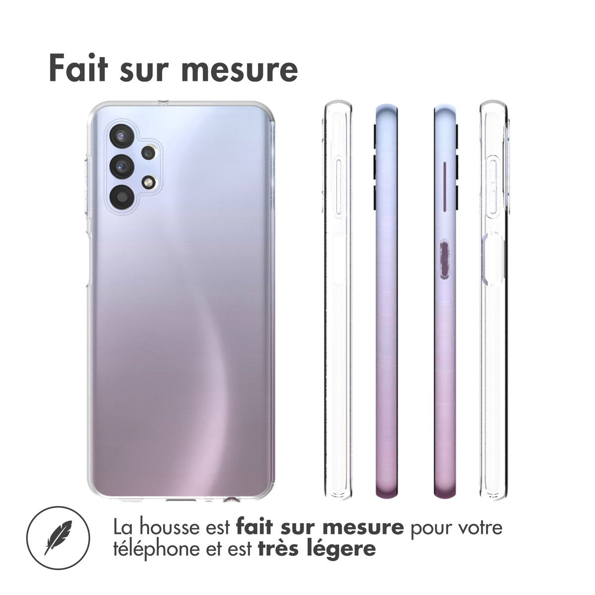Accezz Clear Backcover Samsung Galaxy A32 (5G) - Transparant - Afbeelding 9