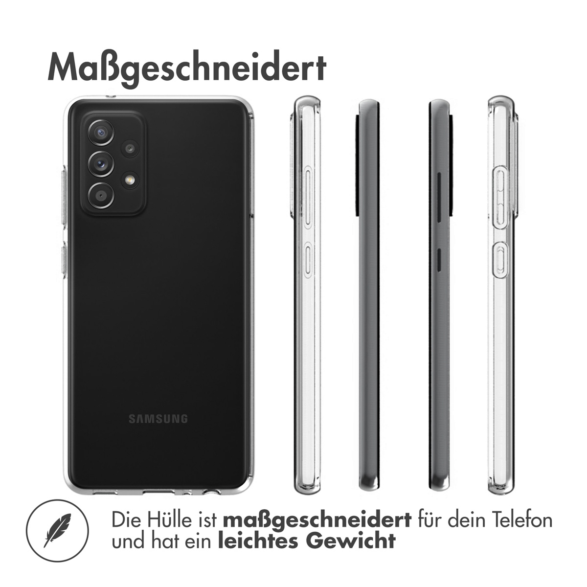 Accezz Clear Backcover Samsung Galaxy A52(s) (5G/4G) - Transparant - Afbeelding 8