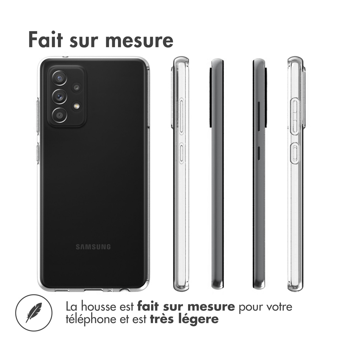 Accezz Clear Backcover Samsung Galaxy A52(s) (5G/4G) - Transparant - Afbeelding 9