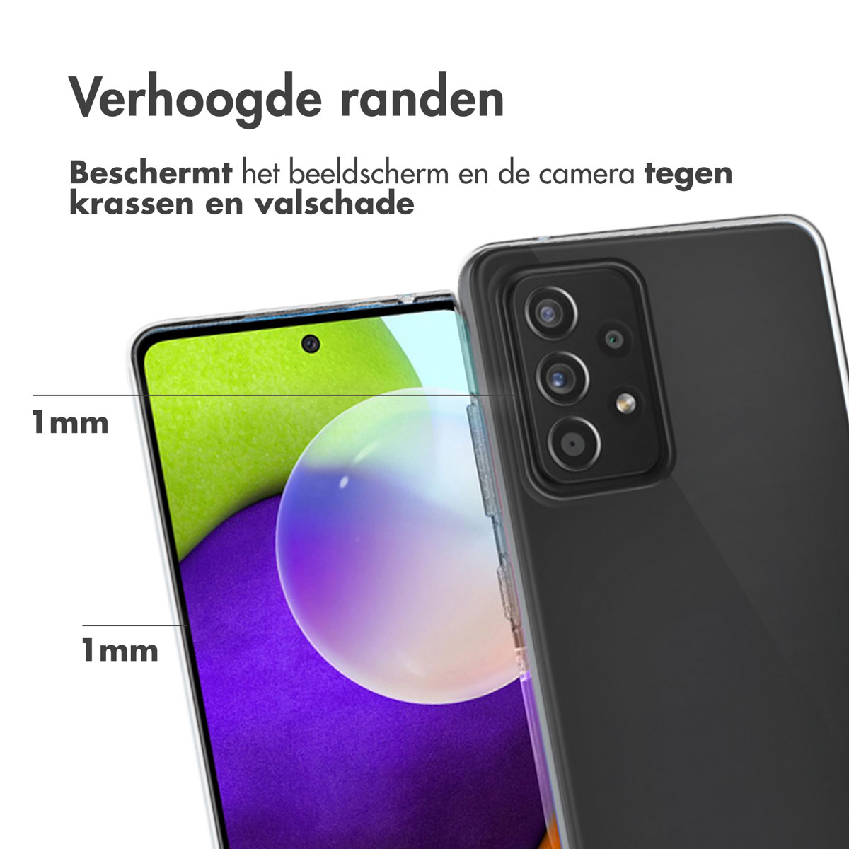 Accezz Clear Backcover Samsung Galaxy A52(s) (5G/4G) - Transparant - Afbeelding 7