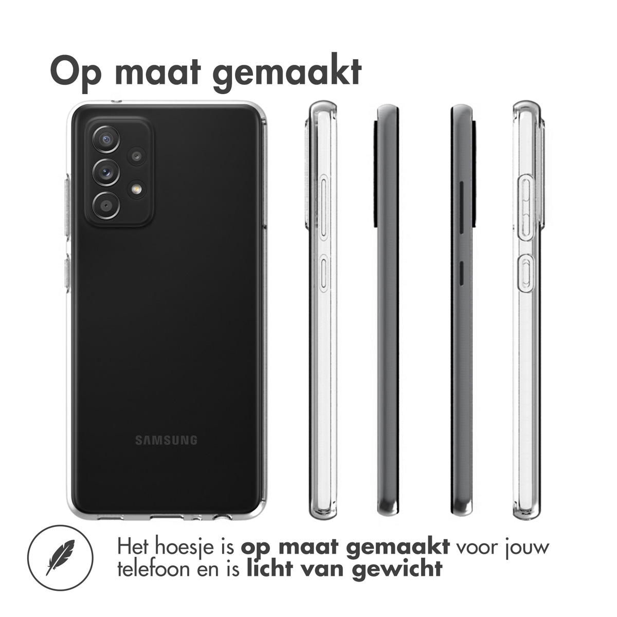 Accezz Clear Backcover Samsung Galaxy A52(s) (5G/4G) - Transparant - Afbeelding 10