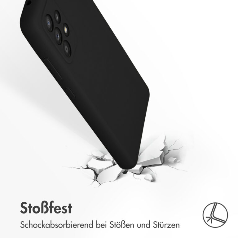 Accezz Liquid Silicone Backcover Samsung Galaxy A52(s) (5G/4G) - Zwart - Afbeelding 9