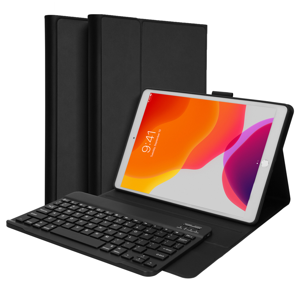Accezz Bluetooth Keyboard Bookcase Apple iPad 9 (2021) 10.2 inch / iPad 8 (2020) 10.2 inch / iPad 7 (2019) 10.2 inch - QWERTY / NL - Zwart - Afbeelding 2