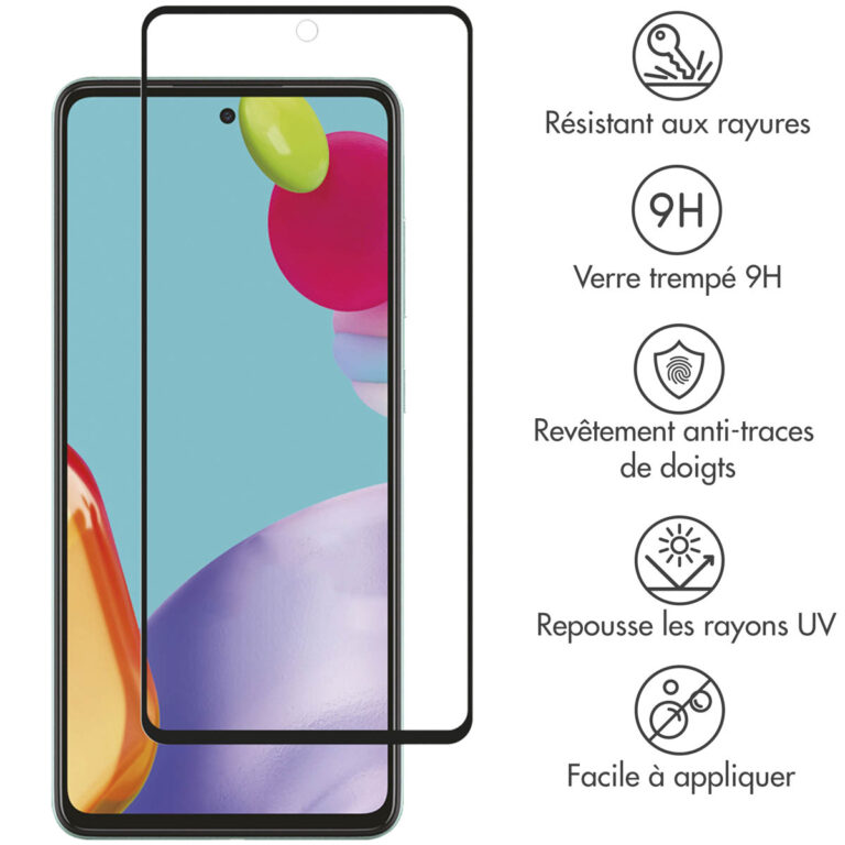 Selencia Gehard Glas Premium Screenprotector Samsung Galaxy A52(s) (5G/4G) / A53 - Zwart - Afbeelding 4