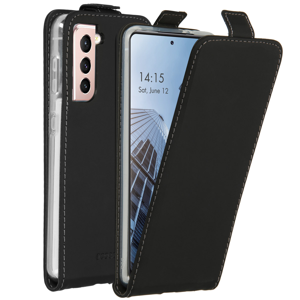Accezz Flipcase Samsung Galaxy S21 – Zwart