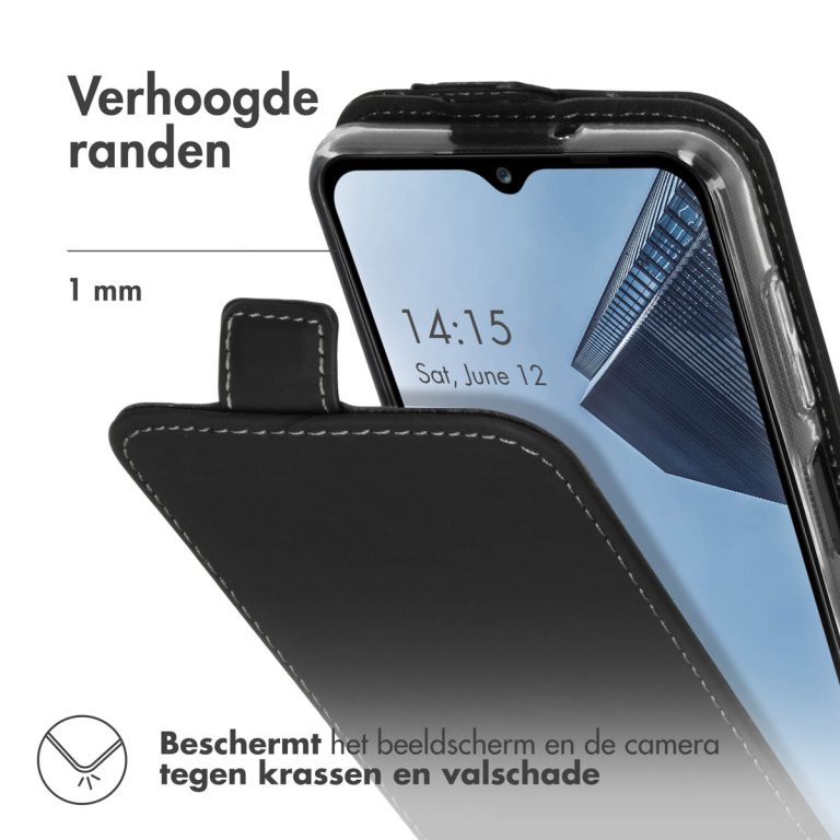 Accezz Flipcase Samsung Galaxy A12 - Zwart - Afbeelding 2