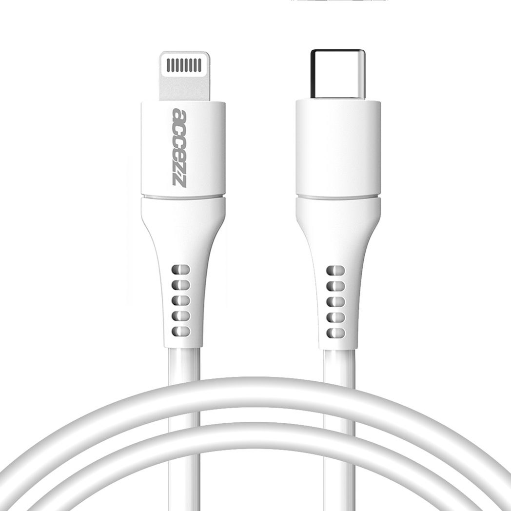 Accezz Lightning naar USB-C kabel – MFi certificering – 1 meter – Wit