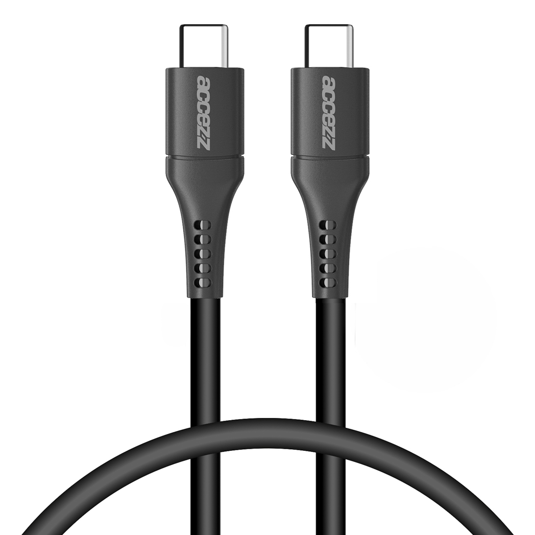 Accezz USB-C naar USB-C kabel – 0,2 meter – Zwart