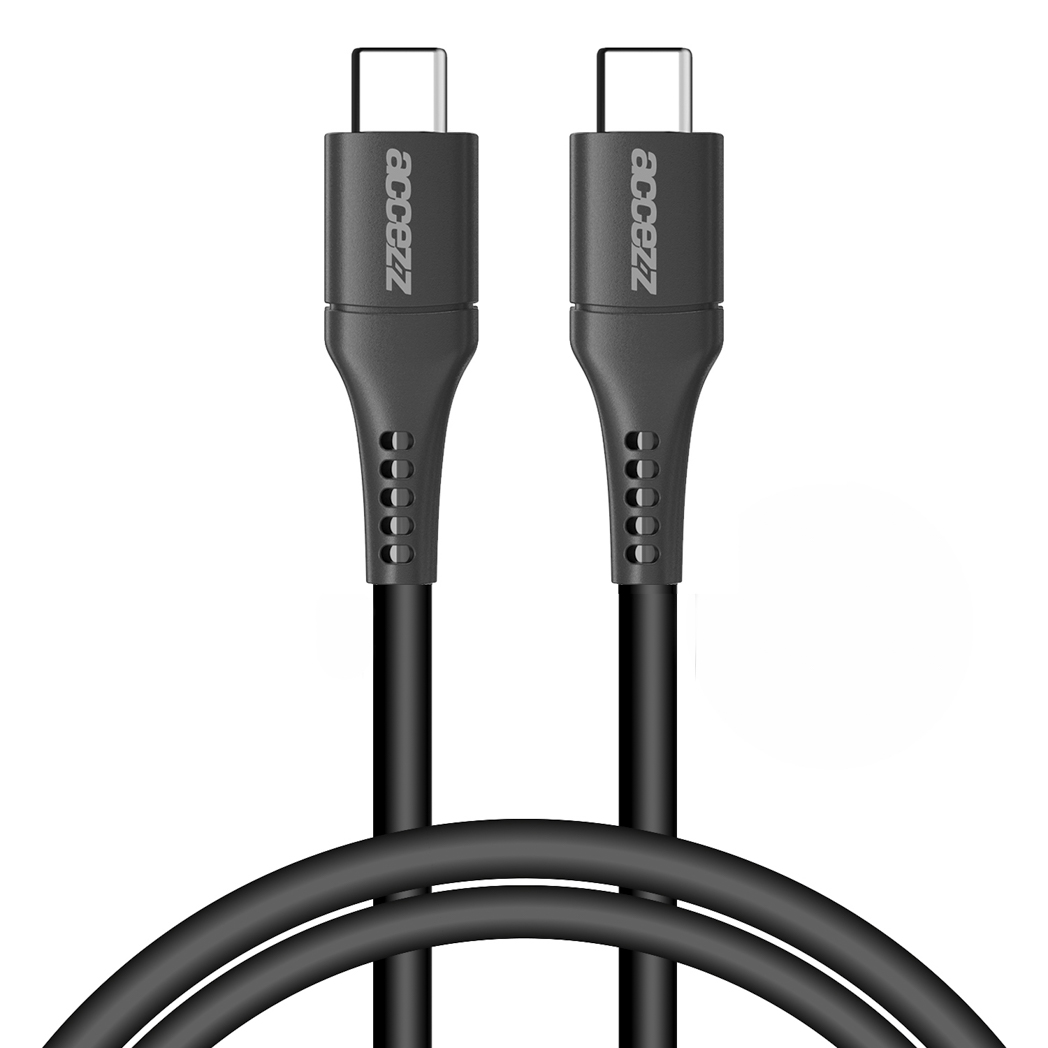 Accezz USB-C naar USB-C kabel – 1 meter – Zwart
