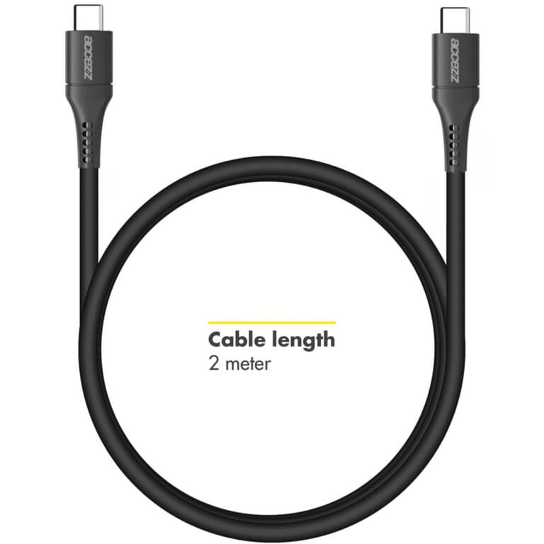 Accezz USB-C naar USB-C kabel - 2 meter - Zwart - Afbeelding 9