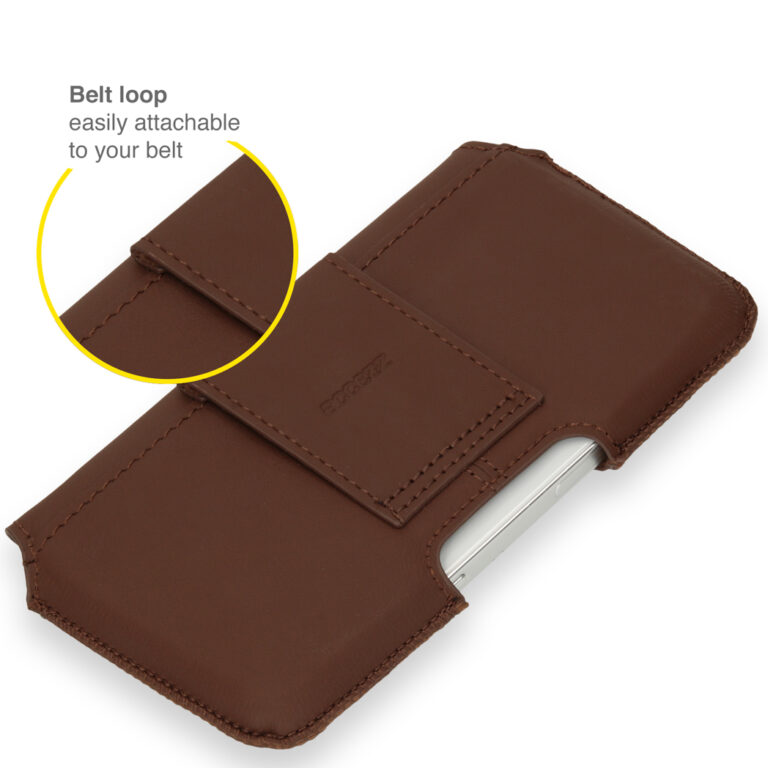 Accezz Echt lederen broekriemhoes - Maat XL - Bruin - Afbeelding 6