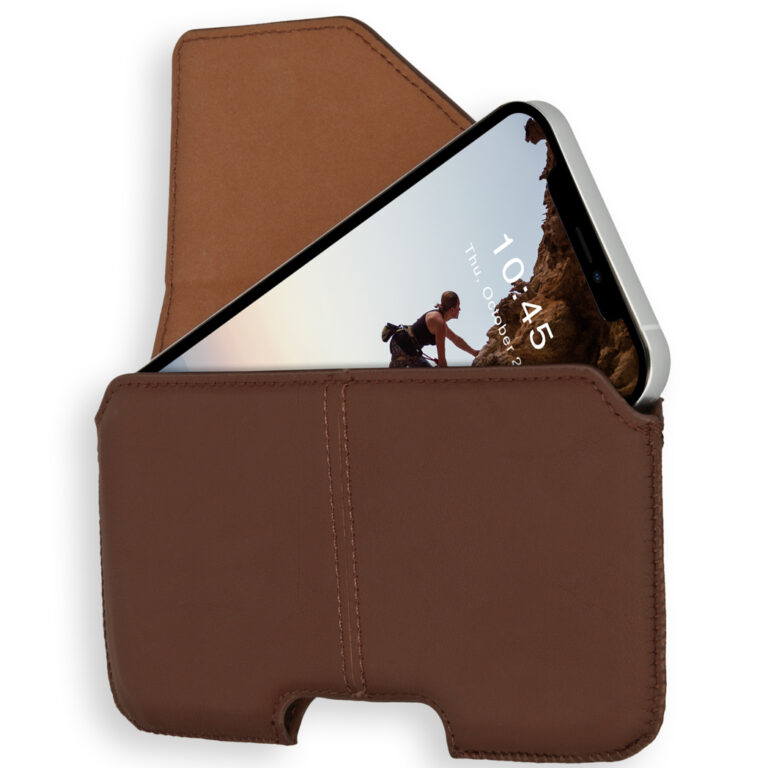 Accezz Echt lederen broekriemhoes - Maat XL - Bruin - Afbeelding 2