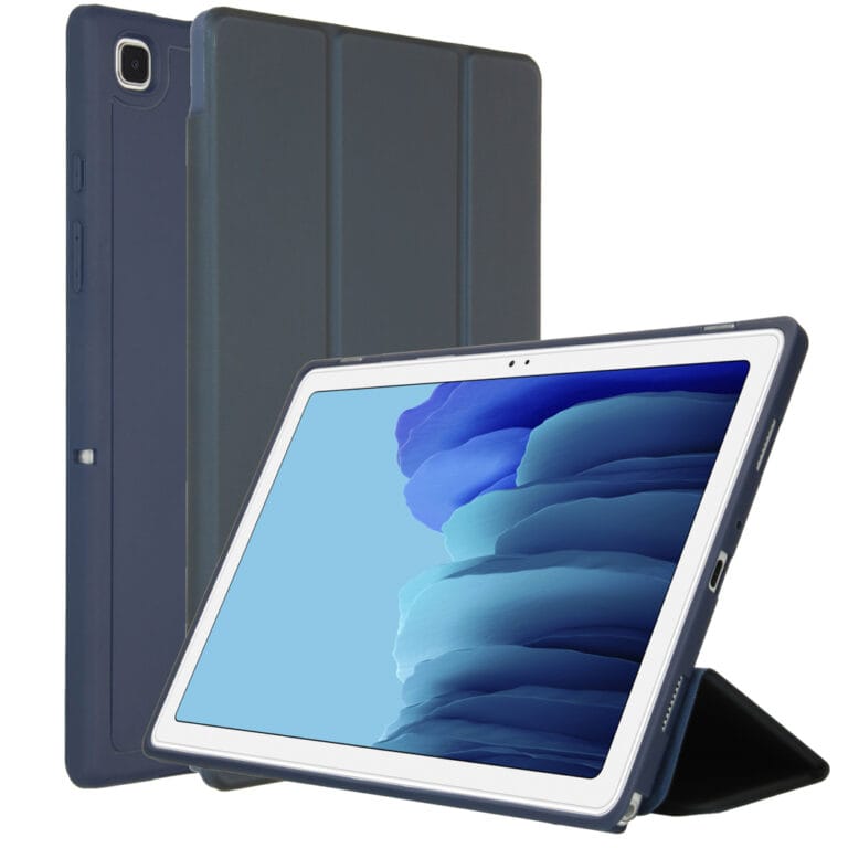 Accezz Smart Silicone Bookcase Samsung Galaxy Tab A7 - Donkerblauw - Afbeelding 7