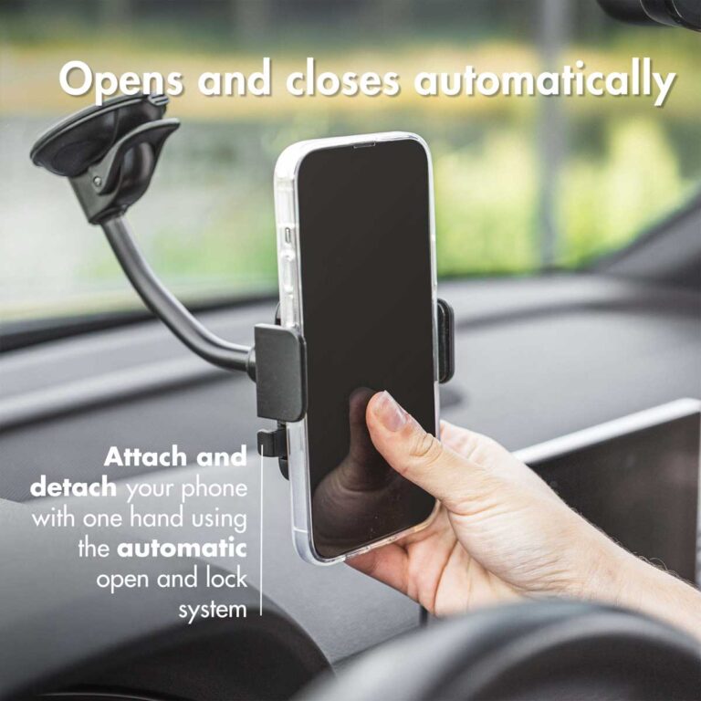 Accezz Telefoonhouder auto - Universeel - Voorruit - Zwart - Afbeelding 10