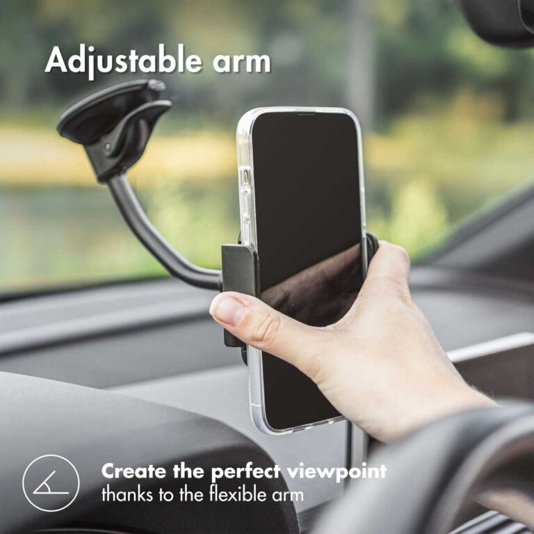 Accezz Telefoonhouder auto - Universeel - Voorruit - Zwart - Afbeelding 6