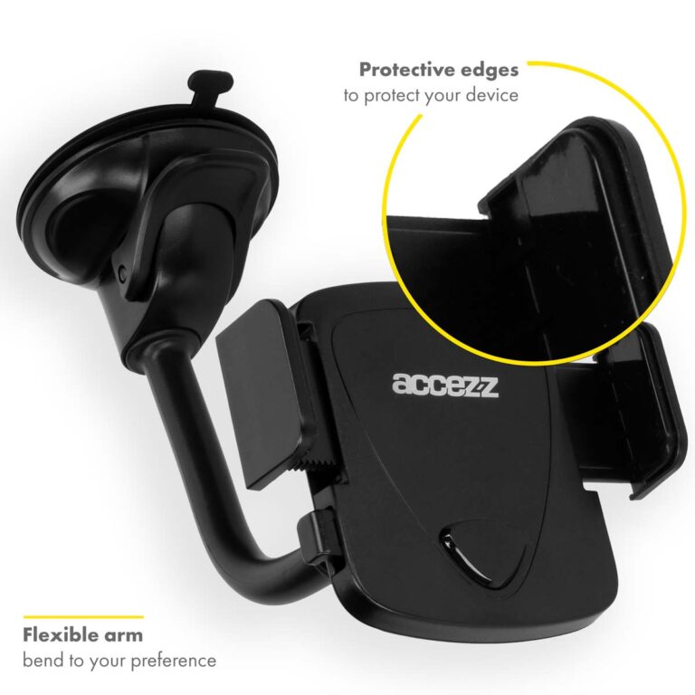 Accezz Telefoonhouder auto - Universeel - Voorruit - Zwart - Afbeelding 5
