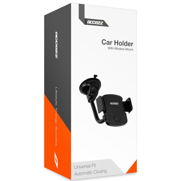 Accezz Telefoonhouder auto - Universeel - Voorruit - Zwart - Afbeelding 2
