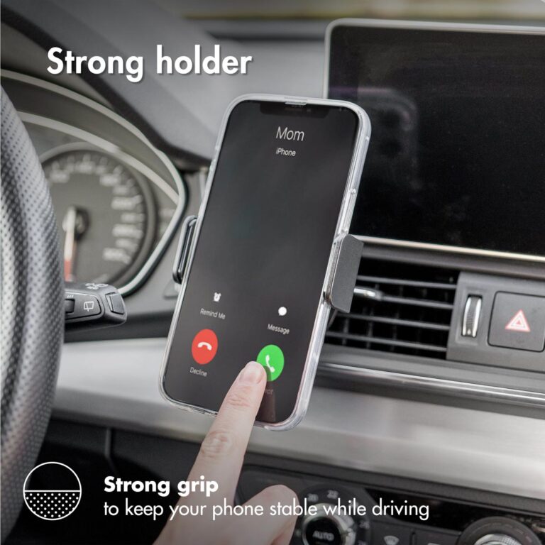 Accezz Telefoonhouder auto - Verstelbaar - Universeel - Ventilatierooster - Zwart - Afbeelding 5