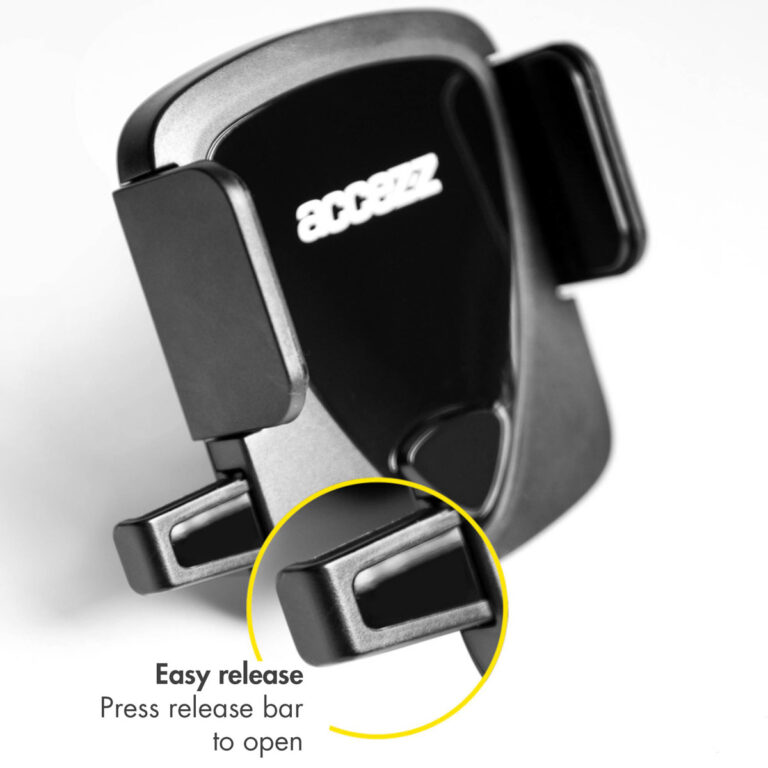 Accezz Telefoonhouder auto - Verstelbaar - Universeel - Ventilatierooster - Zwart - Afbeelding 3
