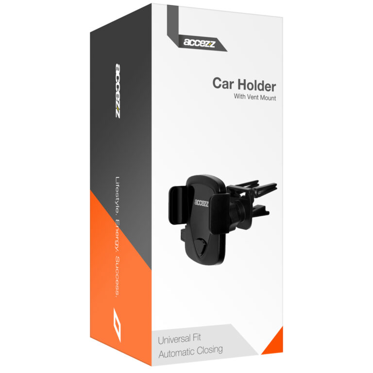 Accezz Telefoonhouder auto - Verstelbaar - Universeel - Ventilatierooster - Zwart - Afbeelding 2