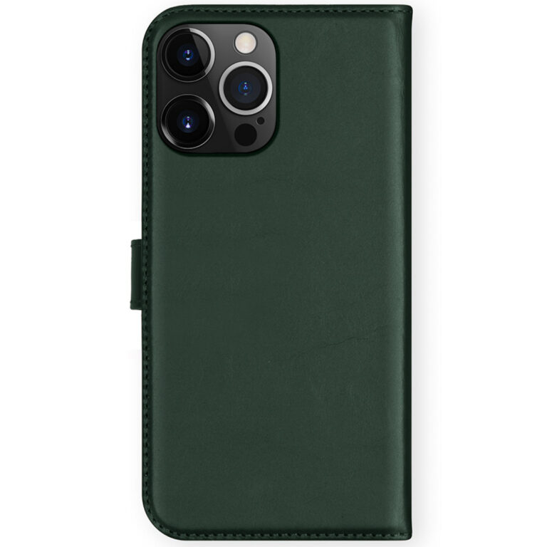 Selencia Echt Lederen Bookcase Apple iPhone 13 Pro Max - Groen - Afbeelding 2