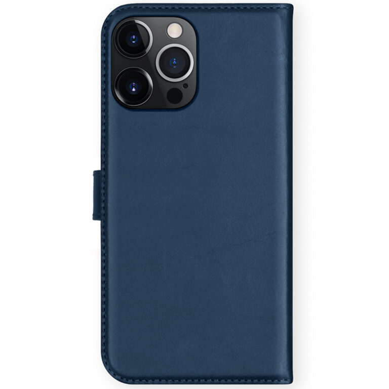 Selencia Echt Leren Bookcase iPhone 13 Pro - Blauw - Afbeelding 2