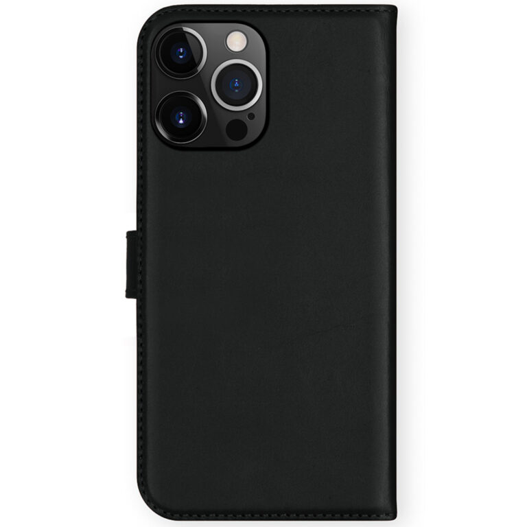 Selencia Echt Lederen Bookcase Apple iPhone 13 Pro - Zwart - Afbeelding 2