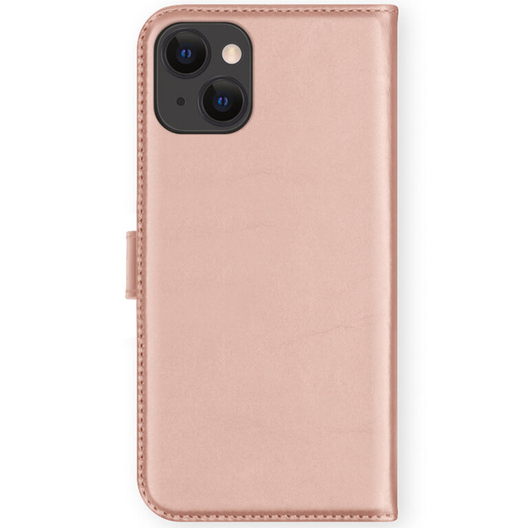 Selencia Echt Lederen Bookcase Apple iPhone 13 - Roze - Afbeelding 2