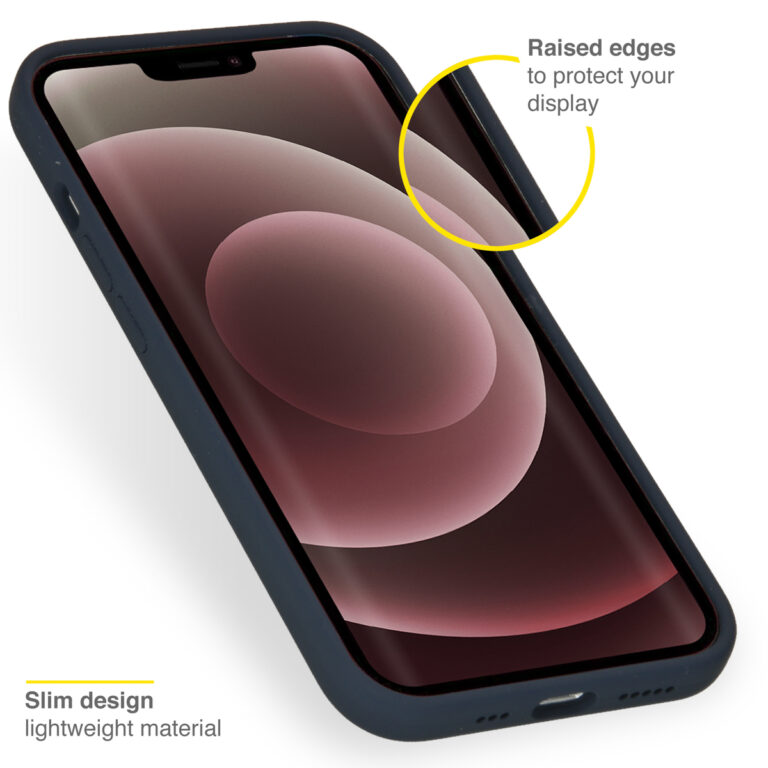 Accezz Liquid Silicone Backcover Apple iPhone 13 Pro Max - Donkerblauw - Afbeelding 3