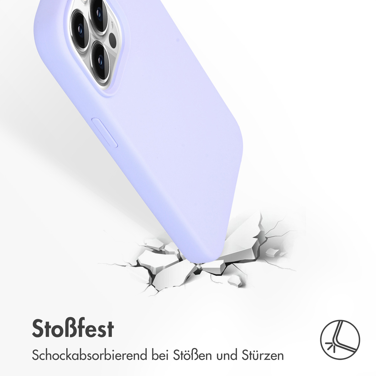 Accezz Liquid Silicone Backcover Apple iPhone 13 Pro - Paars - Afbeelding 8