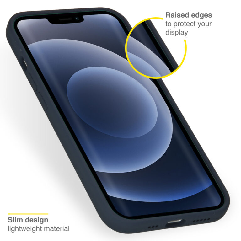 Accezz Liquid Silicone Backcover Apple iPhone 13 Pro - Donkerblauw - Afbeelding 3
