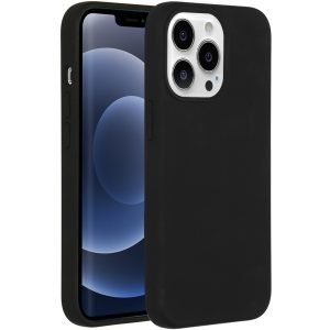 Accezz Liquid Silicone Backcover Apple iPhone 13 Pro - Zwart
