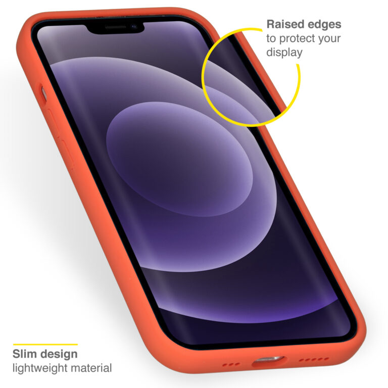 Accezz Liquid Silicone Backcover Apple iPhone 13 - Nectarine - Afbeelding 3