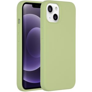 Accezz Liquid Silicone Backcover Apple iPhone 13 - Groen